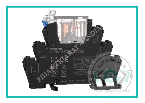 فروش رله 5 پایه امرون همراه پایه مدل G2RV-ST700 24VDC